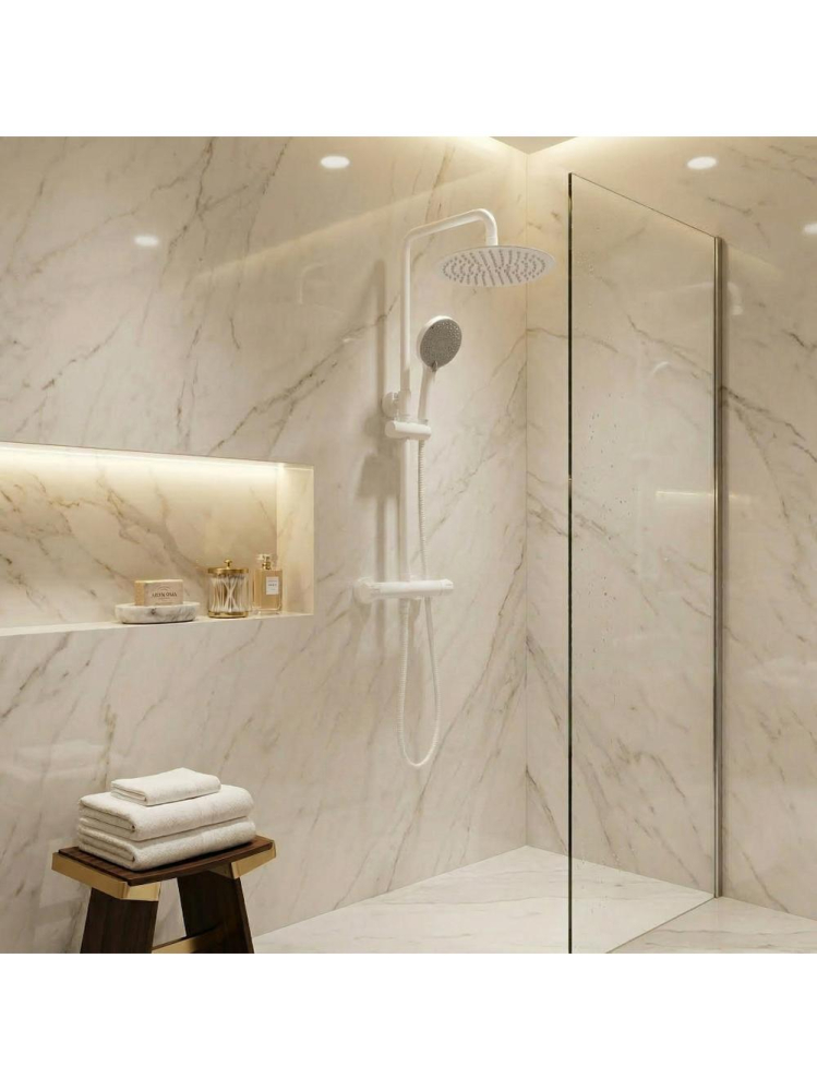 Coloana de dus cu termostat Rea Lungo alb [5]