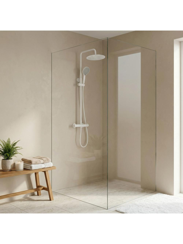 Coloana de dus cu termostat Rea Lungo alb [3]