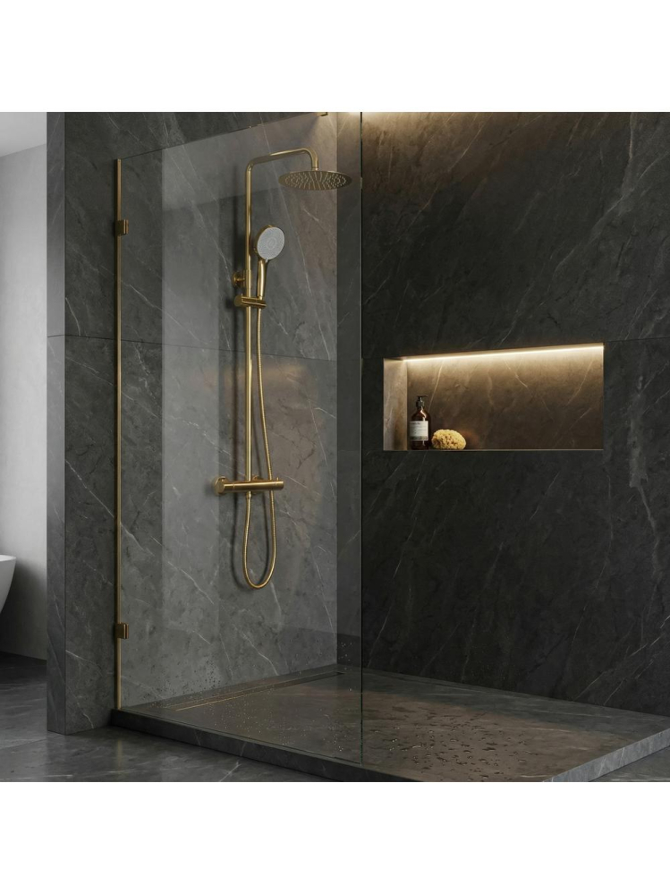 Coloana de dus cu termostat Rea Lungo auriu [6]