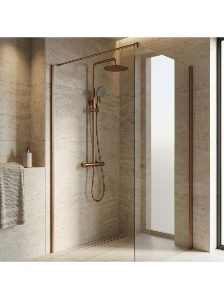 Coloana de dus cu termostat Rea Lungo cupru periat [8]