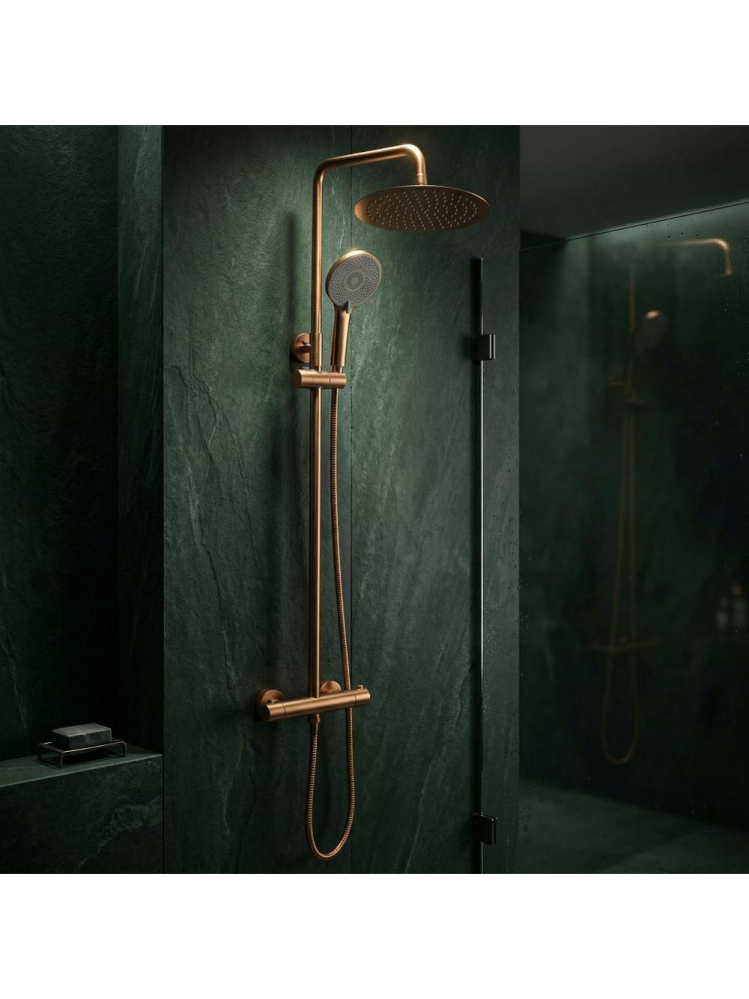 Coloana de dus cu termostat Rea Lungo cupru periat [5]