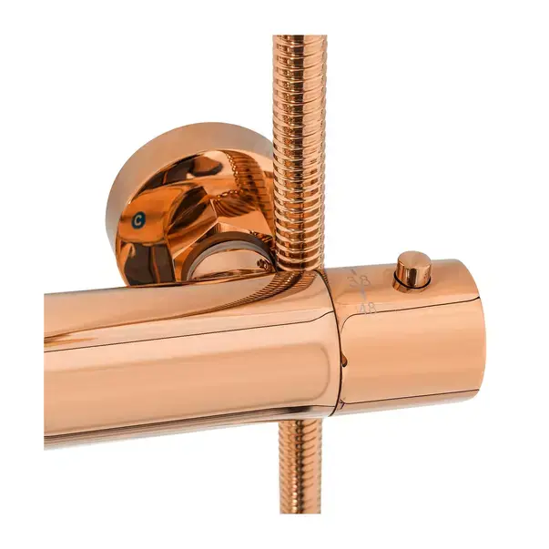 Coloana de dus cu termostat Rea Lungo si finisaj Rose Gold lucios [7]