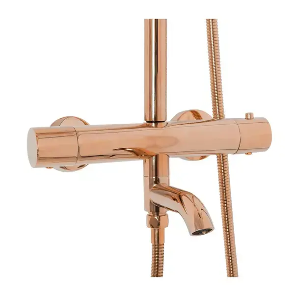 Coloana de dus cu termostat Rea Lungo si finisaj Rose Gold lucios [9]