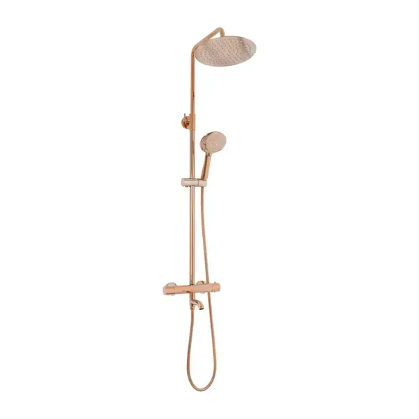Coloana de dus cu termostat Rea Lungo si finisaj Rose Gold lucios [1]