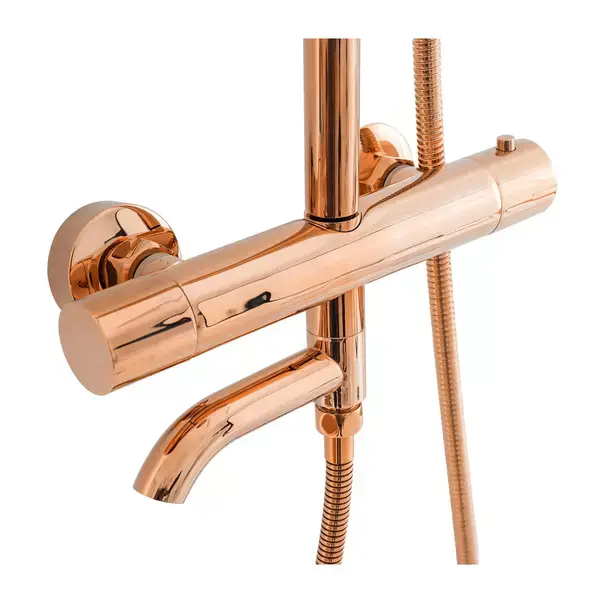 Coloana de dus cu termostat Rea Lungo si finisaj Rose Gold lucios [8]