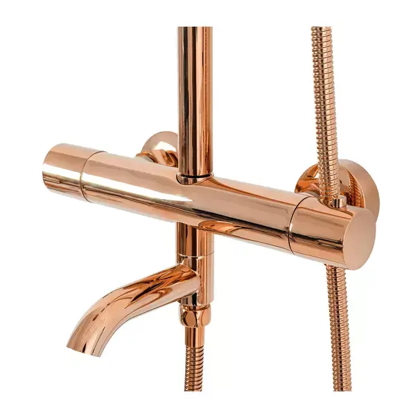 Coloana de dus cu termostat Rea Lungo si finisaj Rose Gold lucios [4]