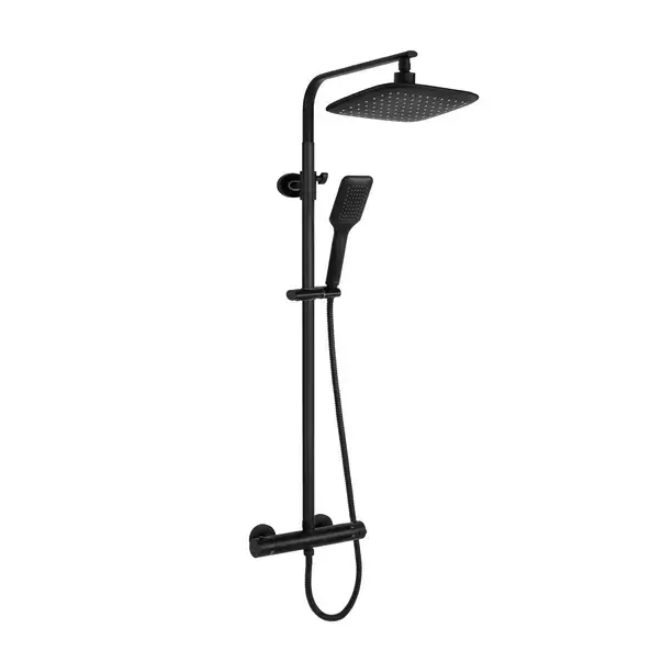 Coloana de dus cu termostat Rea Tom palarie 1 functie negru mat [1]