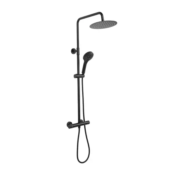 Coloana de dus cu termostat Rea Vincent palarie 1 functie negru mat [1]