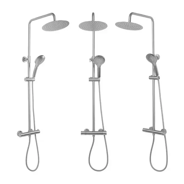 Coloana de dus cu termostat Rea Vincent palarie 1 functie nichel periat [3]