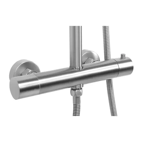 Coloana de dus cu termostat Rea Vincent palarie 1 functie nichel periat [5]