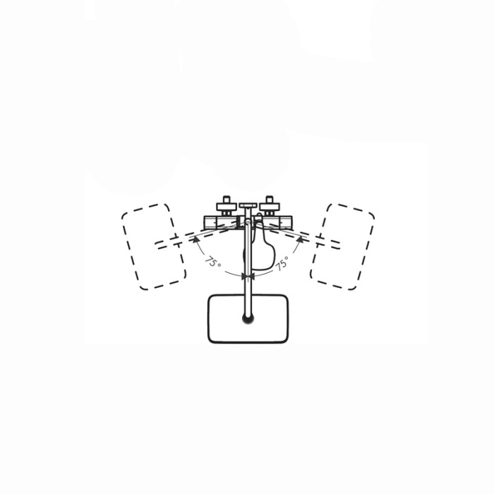 Coloana de dus Hansgrohe, Croma E 280, cu baterie de dus termostatata, 1 jet, crom [4]