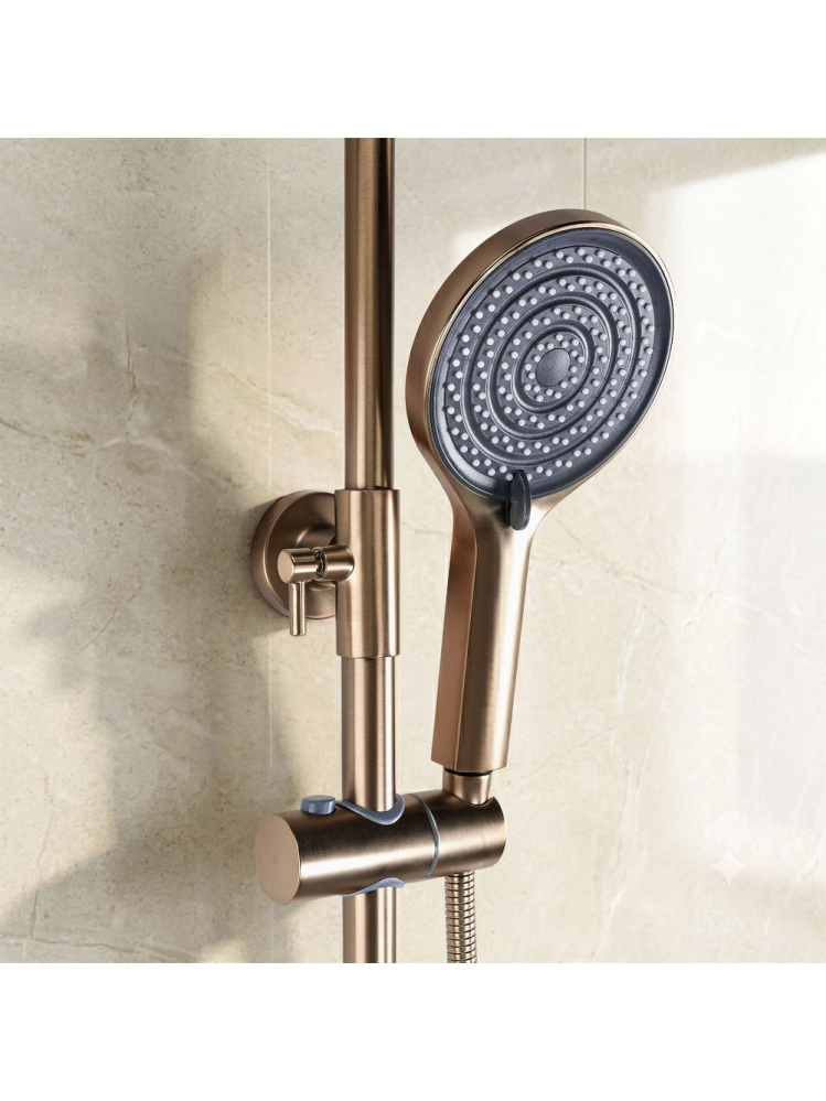 Set dus Rea Foster cupru periat baterie monocomanda coloana reglabila 950-1300 mm [8]