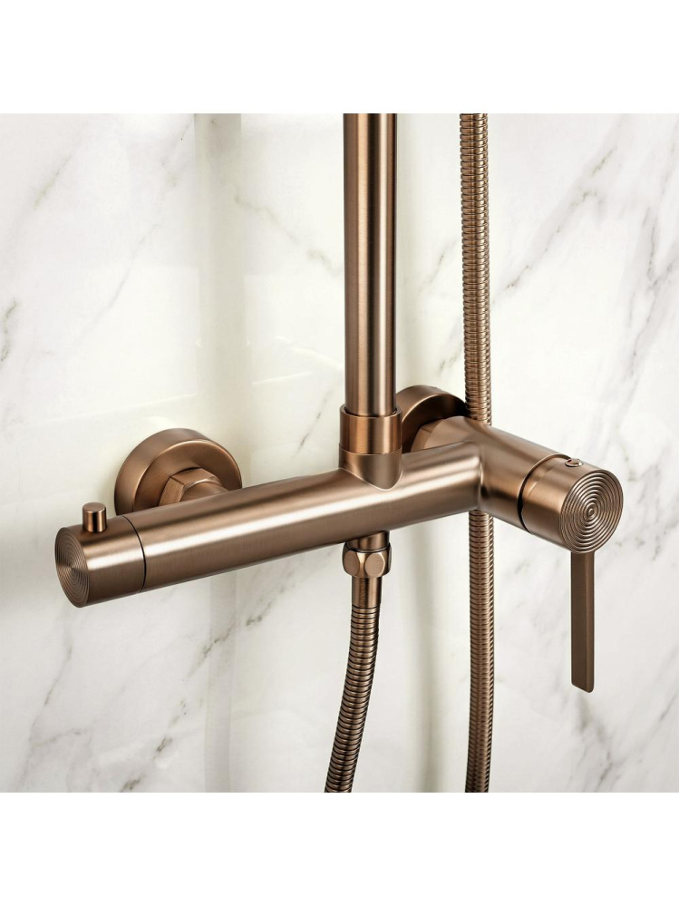 Set dus Rea Foster cupru periat baterie monocomanda coloana reglabila 950-1300 mm [6]