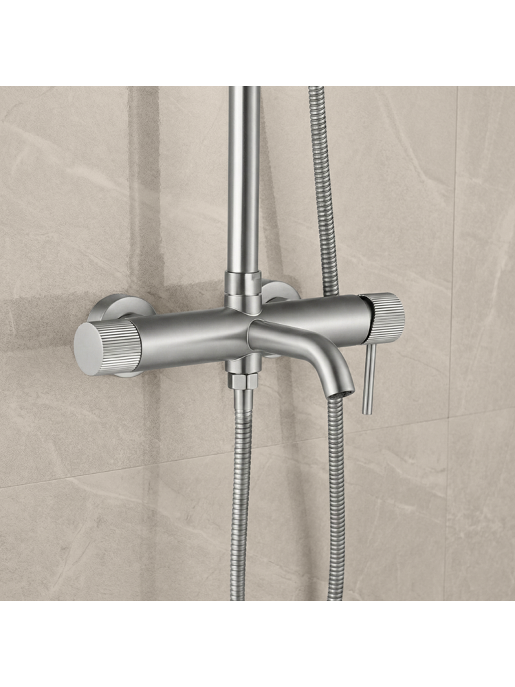 Coloana de dus Rea Lungo Stripe crom periat [7]