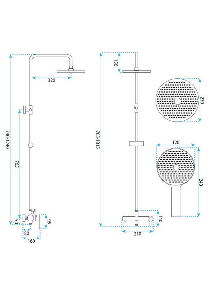 Coloana de dus Rea Ontario Titan [8]