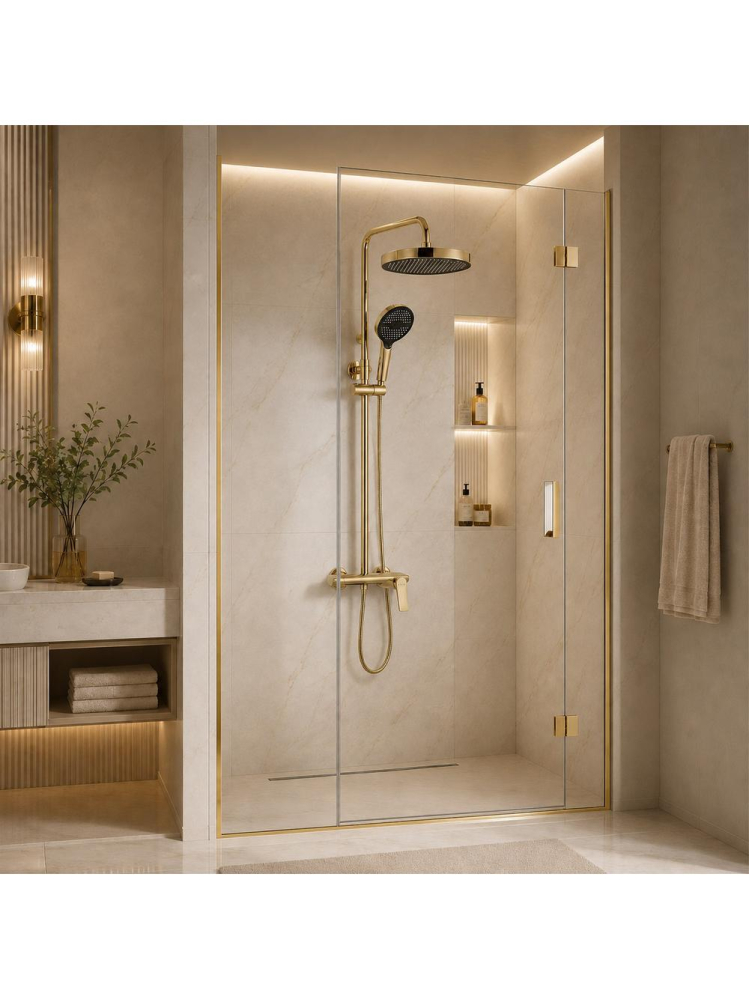 Set dus Rea Vision auriu monocomanda suprafata para ploaie pipa cascada pivotanta [5]