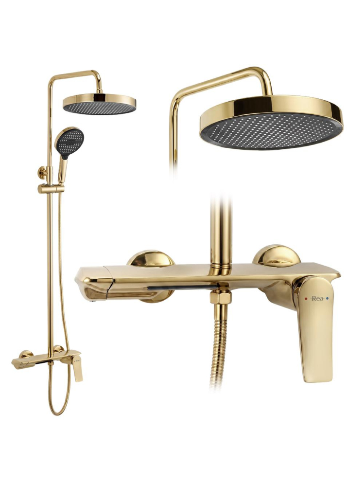 Set dus Rea Vision auriu monocomanda suprafata para ploaie pipa cascada pivotanta [10]