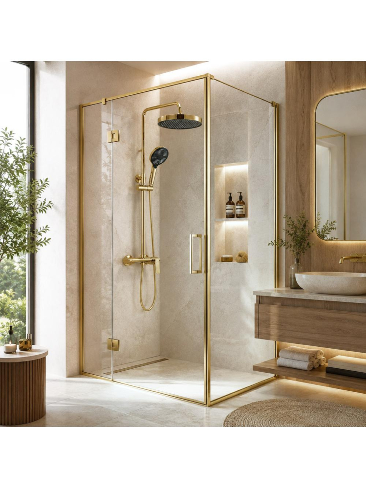 Set dus Rea Vision auriu monocomanda suprafata para ploaie pipa cascada pivotanta [9]