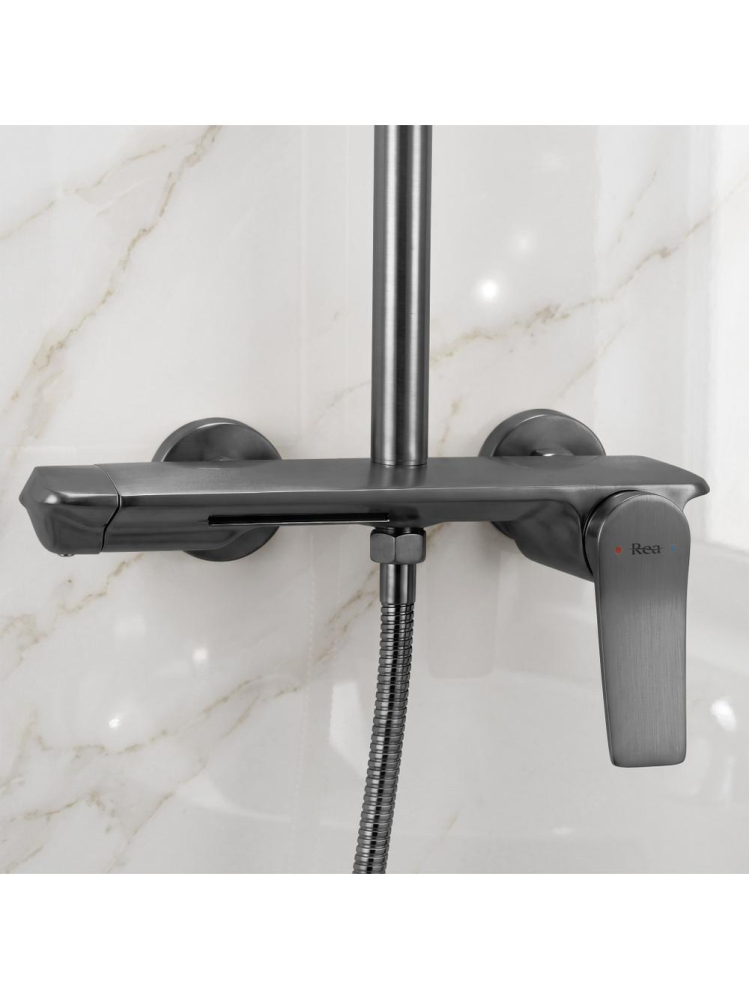 Set dus Rea Vision finisaj titan baterie monocomanda montaj suprafata pipa pivotanta [3]