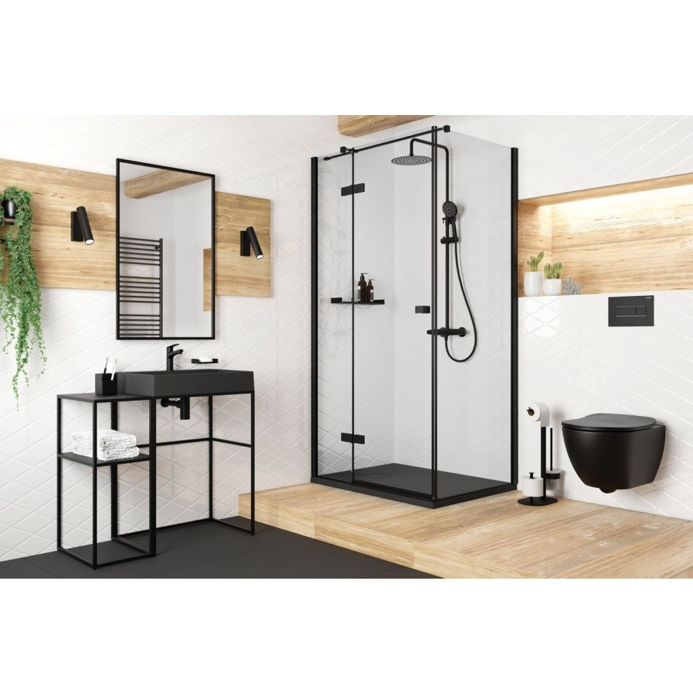 Coloana dus cu baterie si termostat Deante Jasmin Nero, negru mat [2]