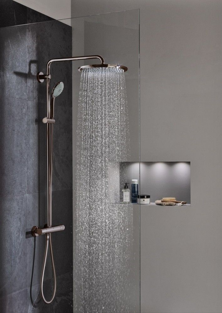 Coloana dus cu baterie si termostat Grohe Euphoria 310, antracit (hard graphite) [2]