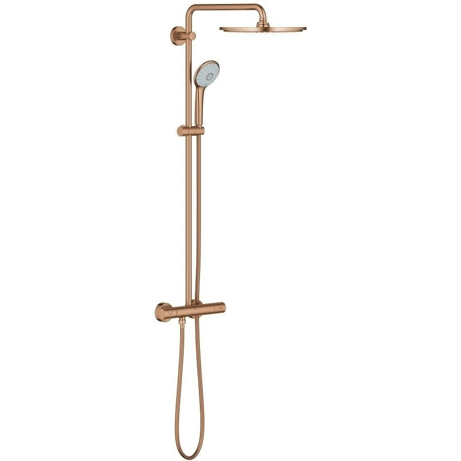 Coloana dus cu baterie si termostat Grohe Euphoria 310, cupru mat [1]