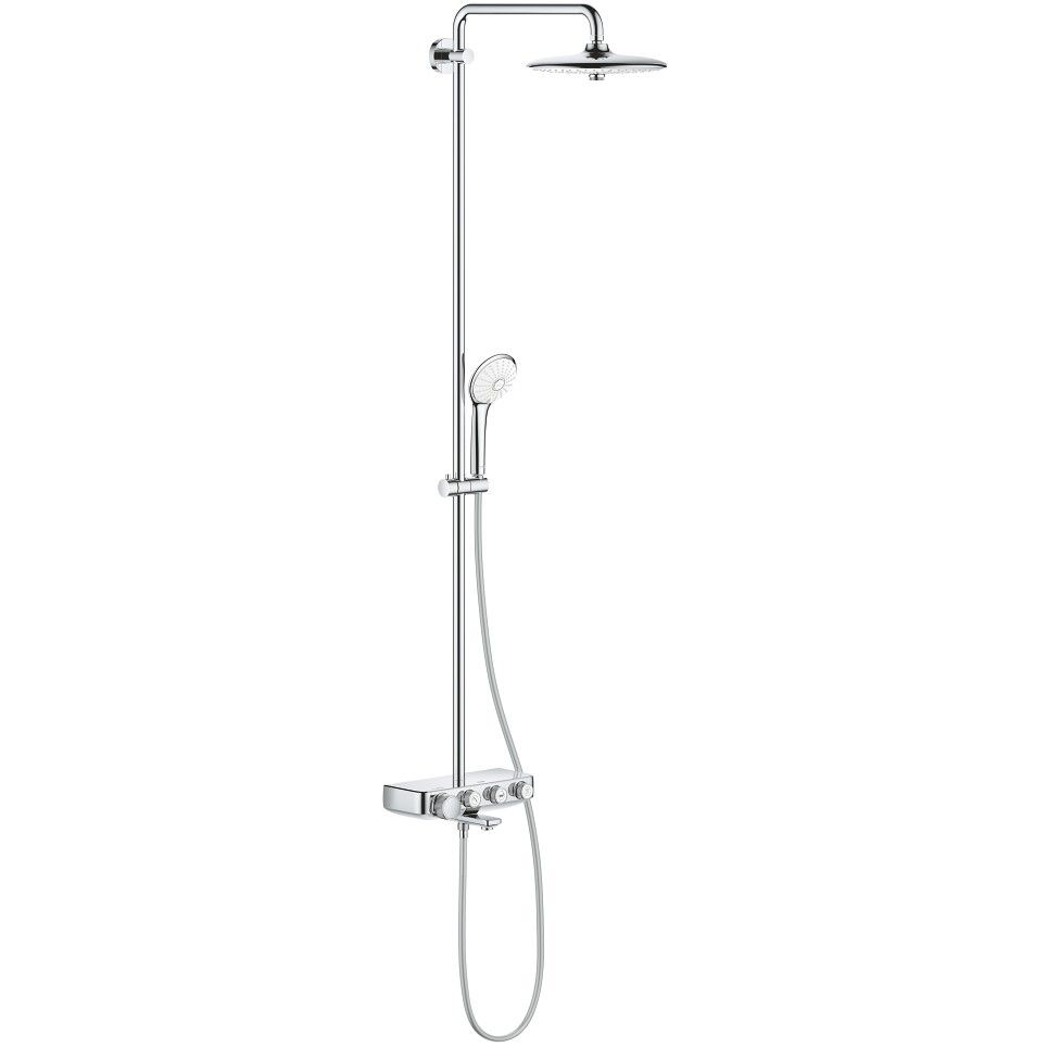 Coloana dus cu baterie si termostat Grohe Euphoria SmartControl 260, cu pipa cada [1]