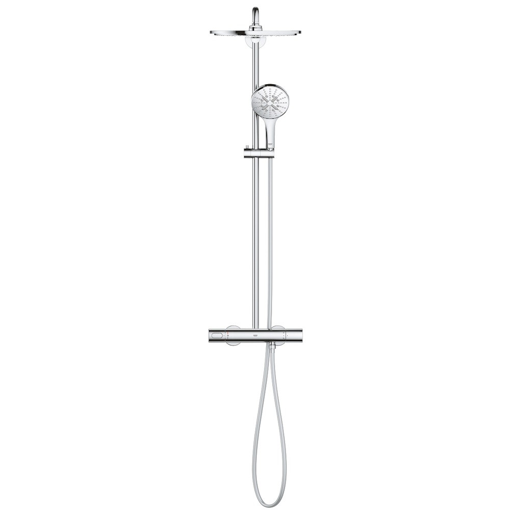 Coloana dus cu baterie si termostat Grohe Rainshower SmartActive 310, crom [2]