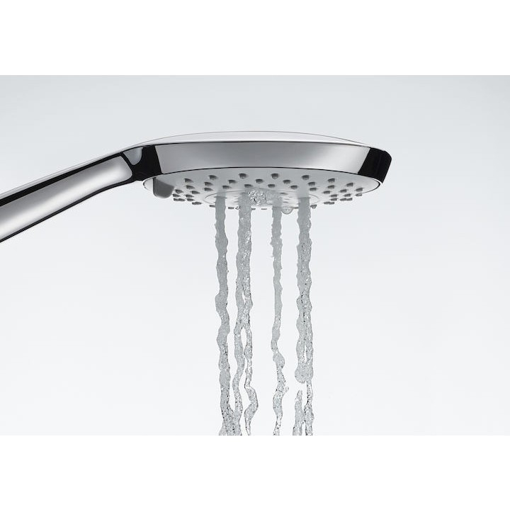 Coloana dus cu baterie si termostat Roca Deck, cap dus 36x24 cm [9]