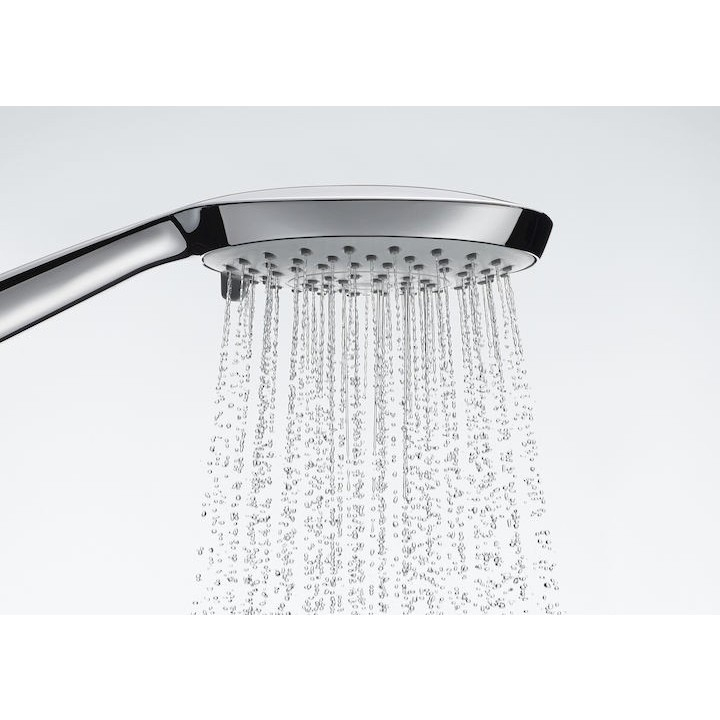 Coloana dus cu baterie si termostat Roca Deck, cap dus 36x24 cm [11]