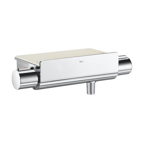 Coloana dus cu baterie si termostat Roca Deck, cap dus Ø25 cm [11]