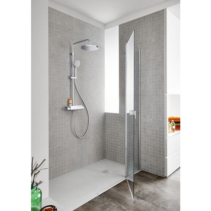 Coloana dus cu baterie si termostat Roca Deck, cap dus Ø25 cm [13]