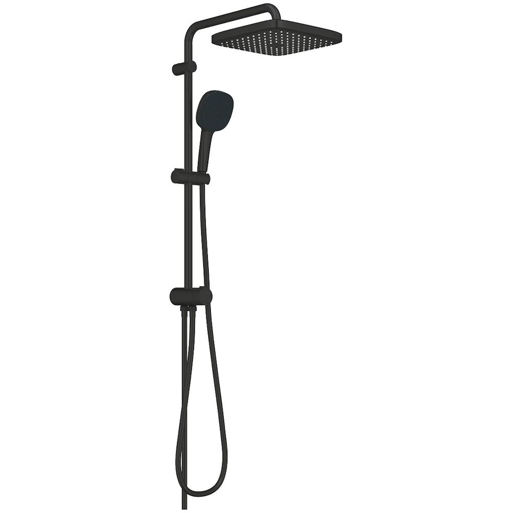Coloana dus fara baterie Grohe Tempesta System 250 Cube, negru mat [2]