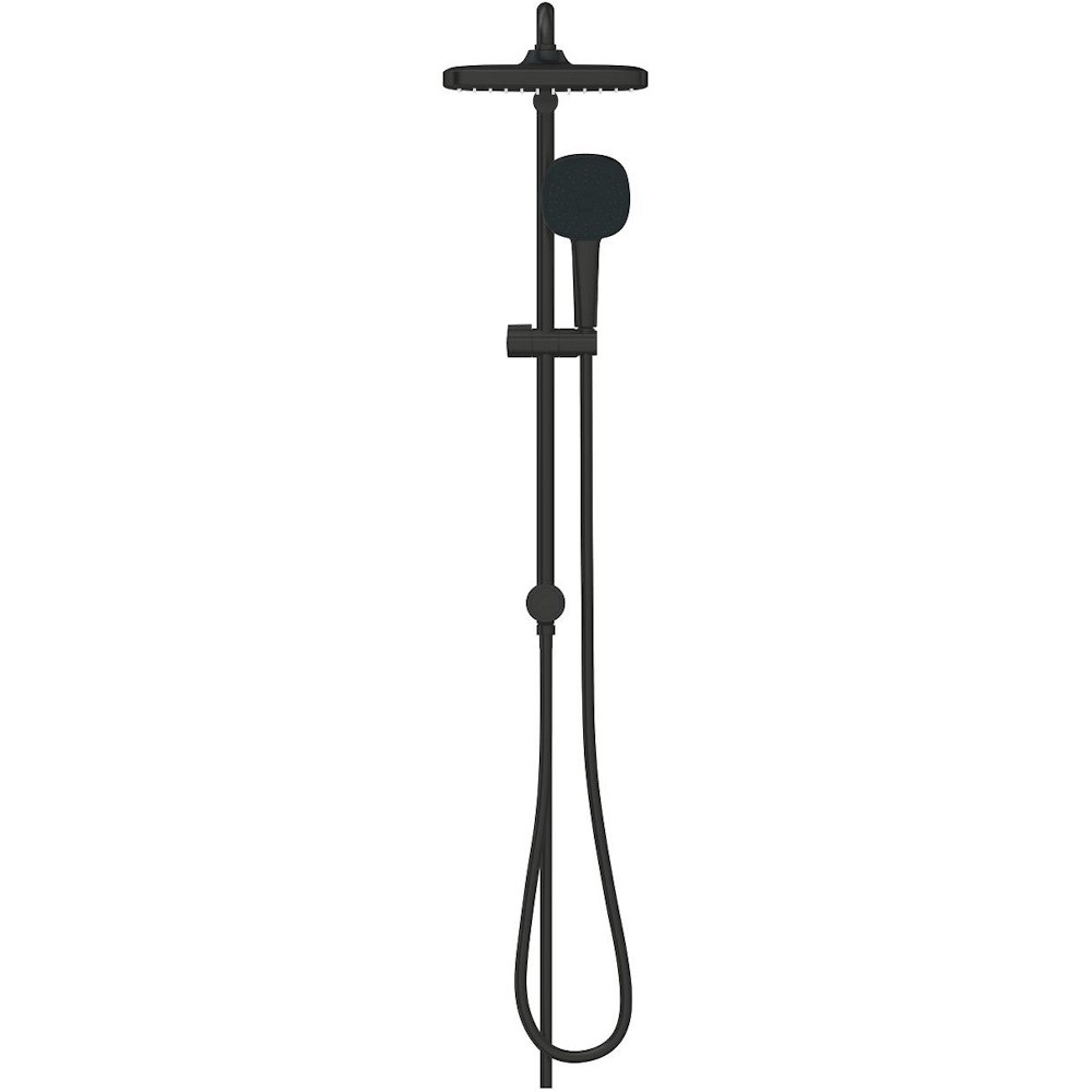 Coloana dus fara baterie Grohe Tempesta System 250 Cube, negru mat [4]