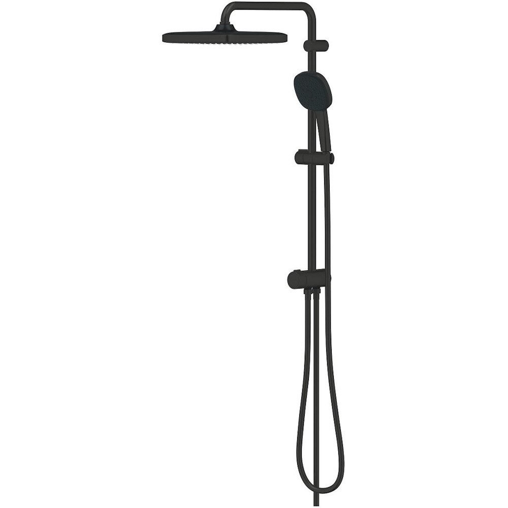 Coloana dus fara baterie Grohe Tempesta System 250 Cube, negru mat [3]
