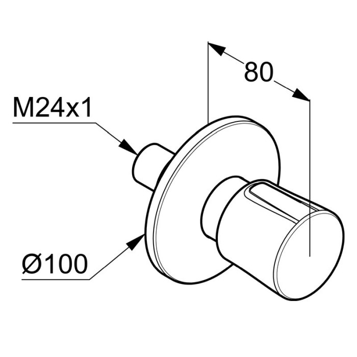 Comutator cu 2 cai, Kludi, Balance, crom [2]