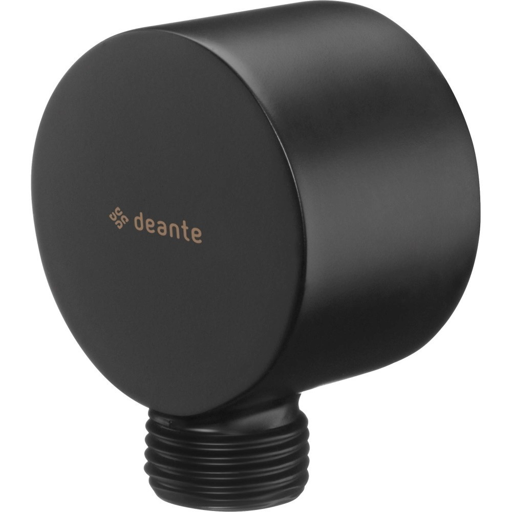 Conector furtun rotund Deante Cascada negru cu suport dus [1]