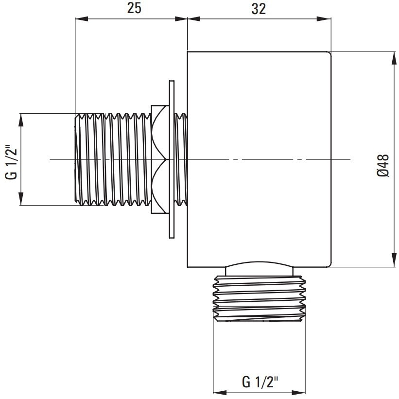 Conector furtun rotund Deante Cascada negru cu suport dus [4]