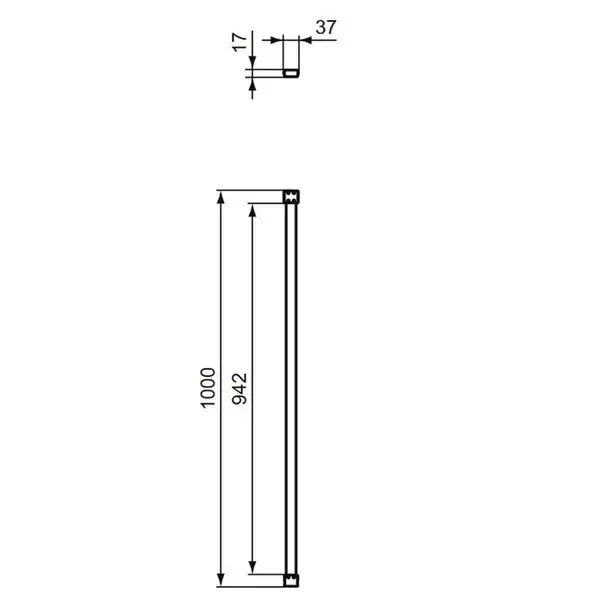 Consola sustinere dreapta pentru dus 100cm Ideal Standard Connect 2 [4]