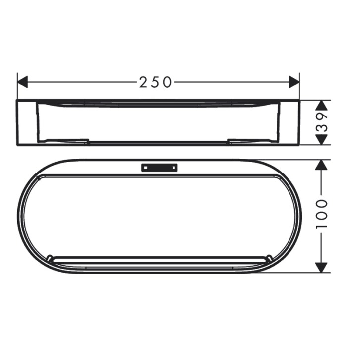 Cos de depozitare, Hansgrohe, WallStoris, negru mat [2]
