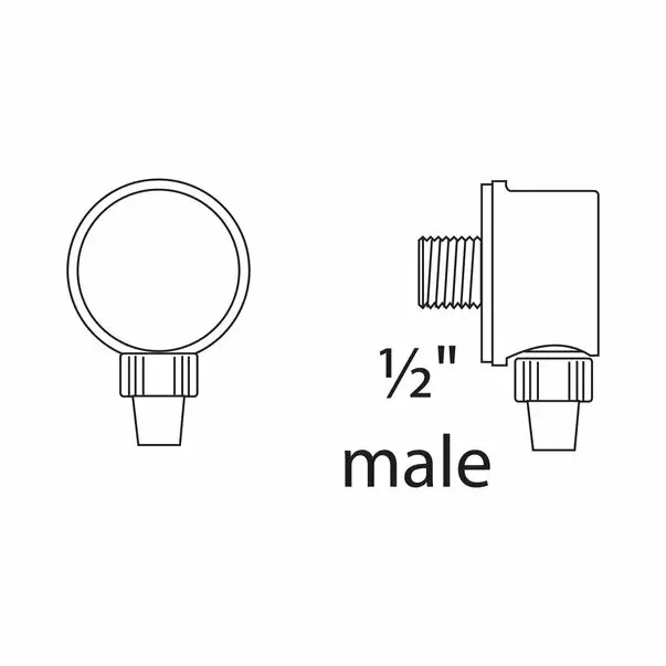 Cot conector perete Ideal Standard IdealRain [2]