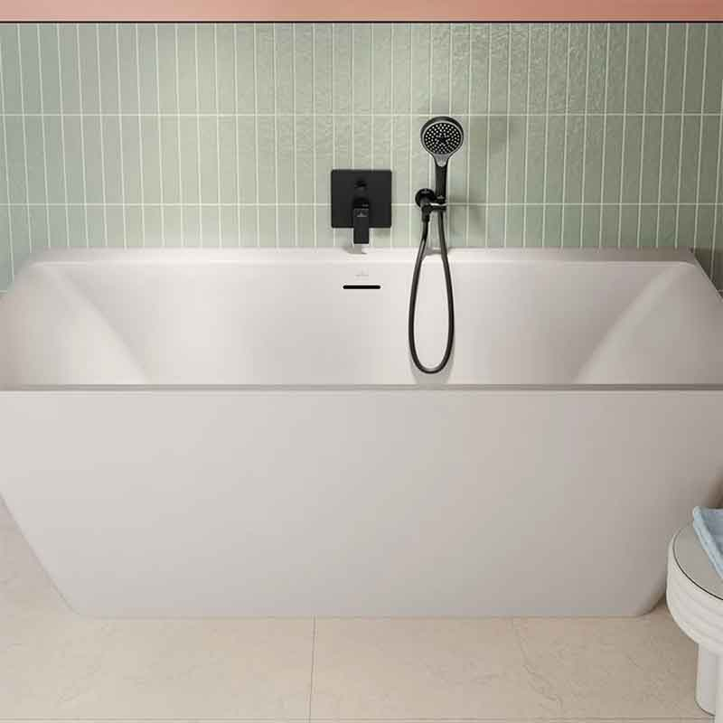 Cot racord pentru duș Villeroy&Boch, Universal Showers, cu suport pară duș, negru mat [7]