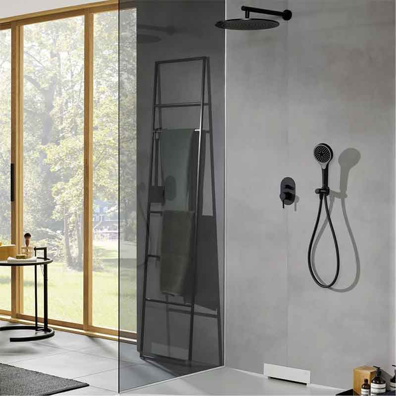 Cot racord pentru duș Villeroy&Boch, Universal Showers, cu suport pară duș, negru mat [3]