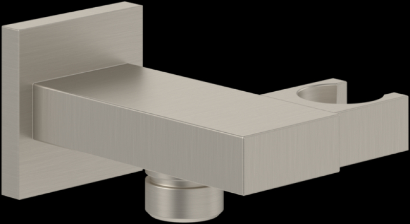Cot racord Villeroy&Boch, Universal Showers, pătrat cu suport duș, brushed nickel [2]