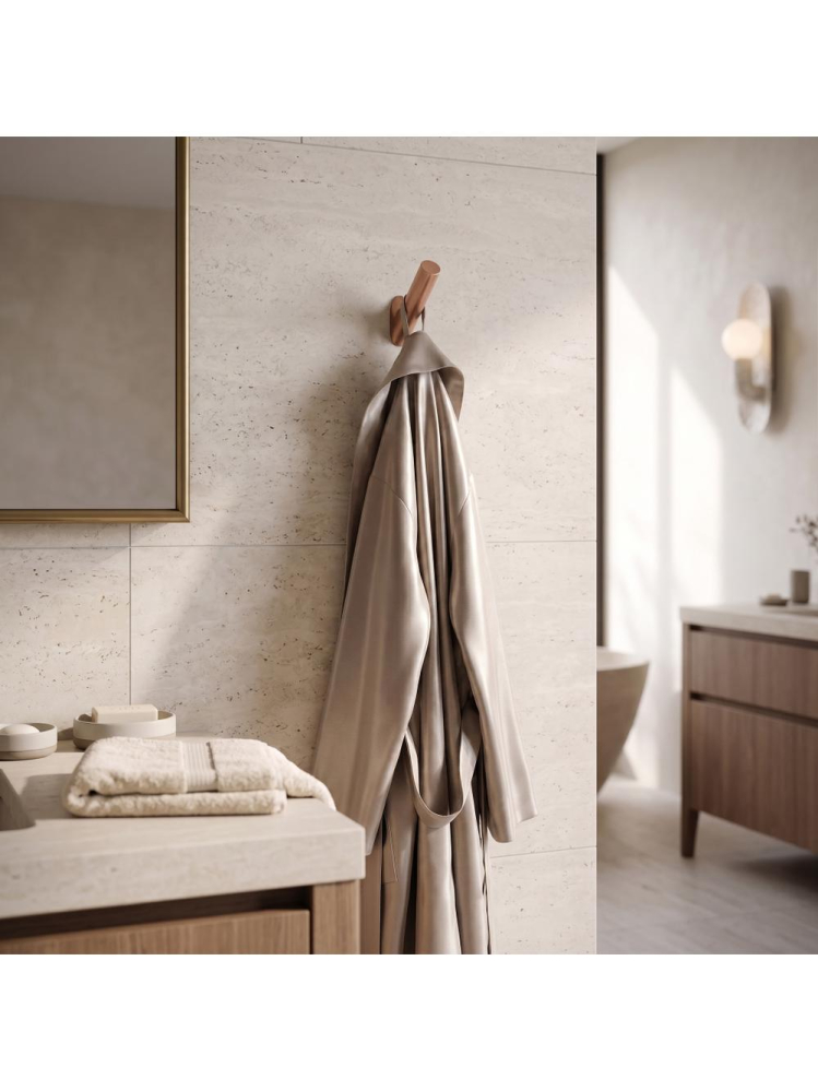 Cuier de baie REA Will cupru periat 20x70x70 mm metal montaj perete [5]