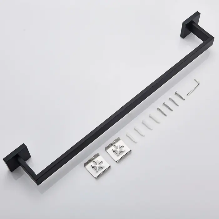 Cuier de baie 332917 Negru mat, Rea [7]