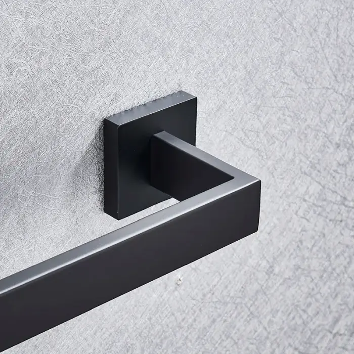 Cuier de baie 332917 Negru mat, Rea [6]