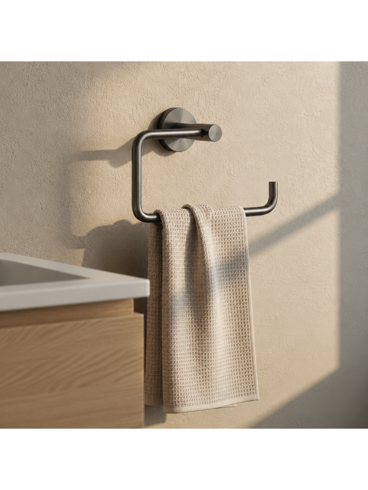 Cuier de baie Rea Leo 5610 Titan 220x130x70 mm metal montaj suruburi [2]