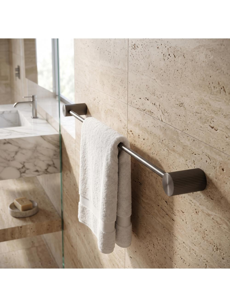 Cuier de baie Rea Solo 64101 finisaj titan 600mm metal montaj perete [9]