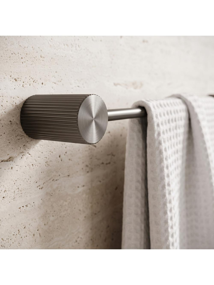 Cuier de baie Rea Solo 64101 finisaj titan 600mm metal montaj perete [4]